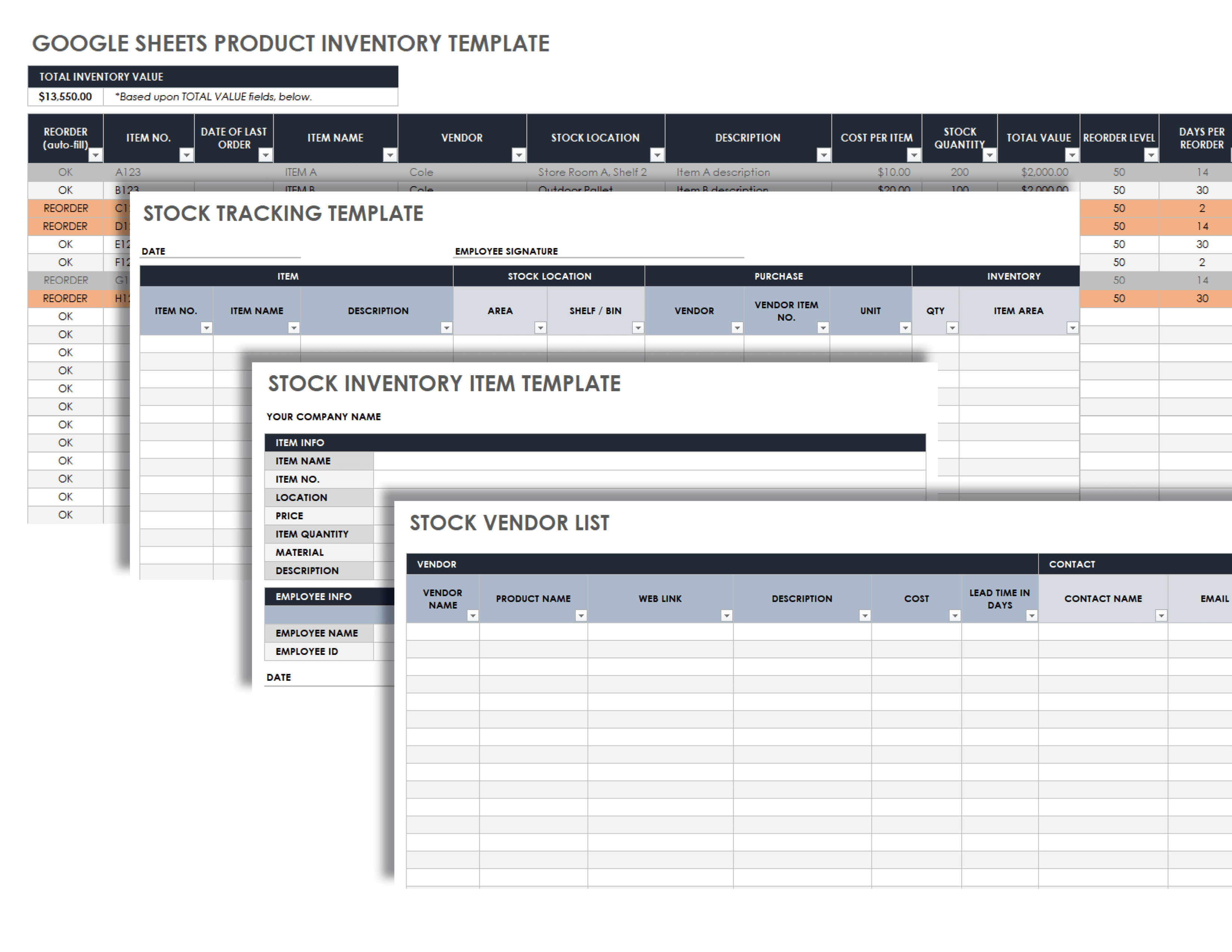 Organized Grocery List Free Google Docs Template 