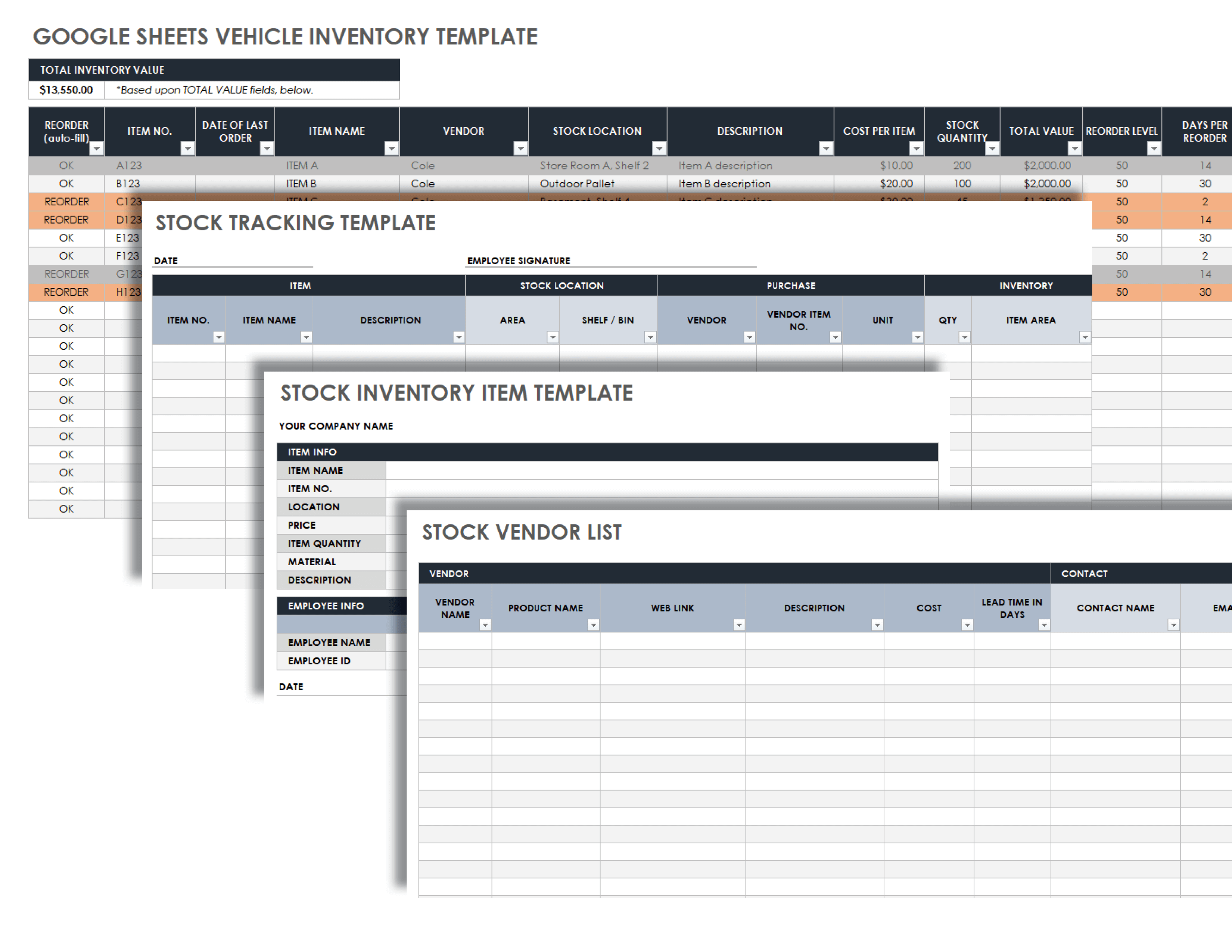 Organized Grocery List Free Google Docs Template 