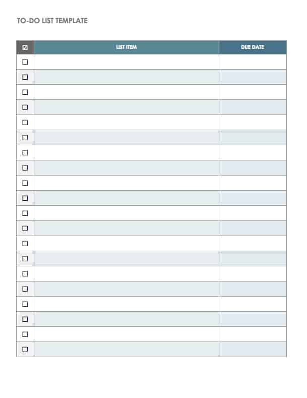 To-Do List Templates - CalendarLabs