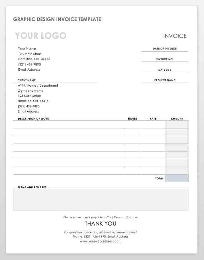 invoice samples in word