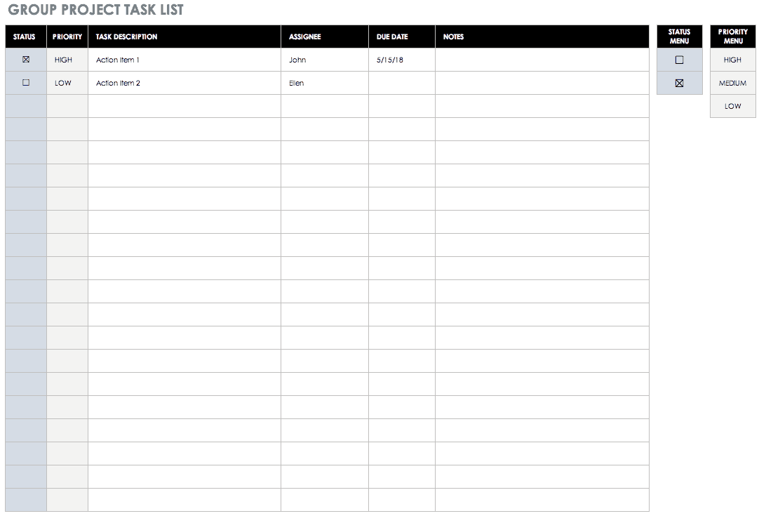 repertoire list template