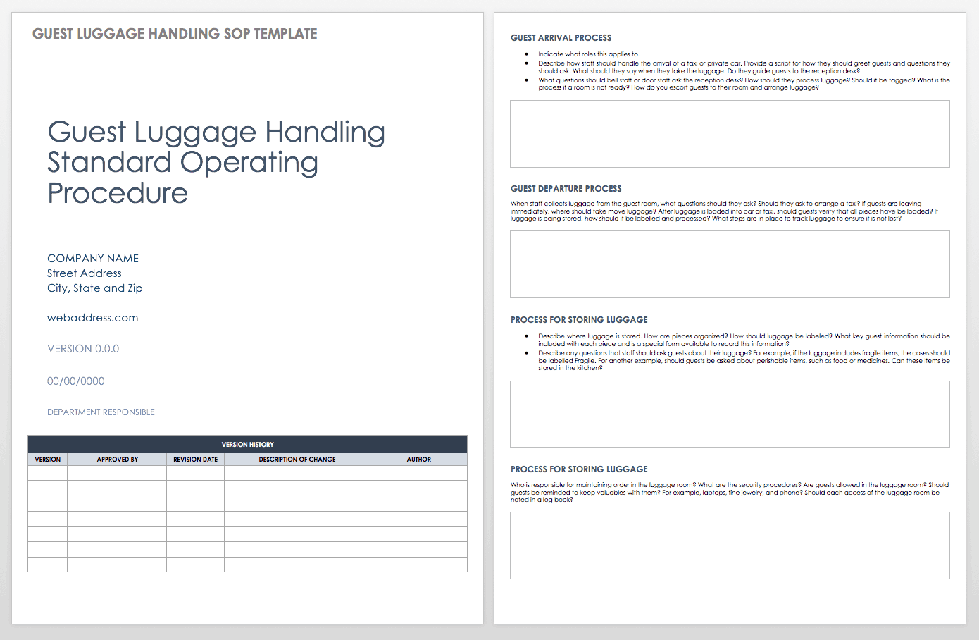 Standard Operating Procedures Templates  Smartsheet