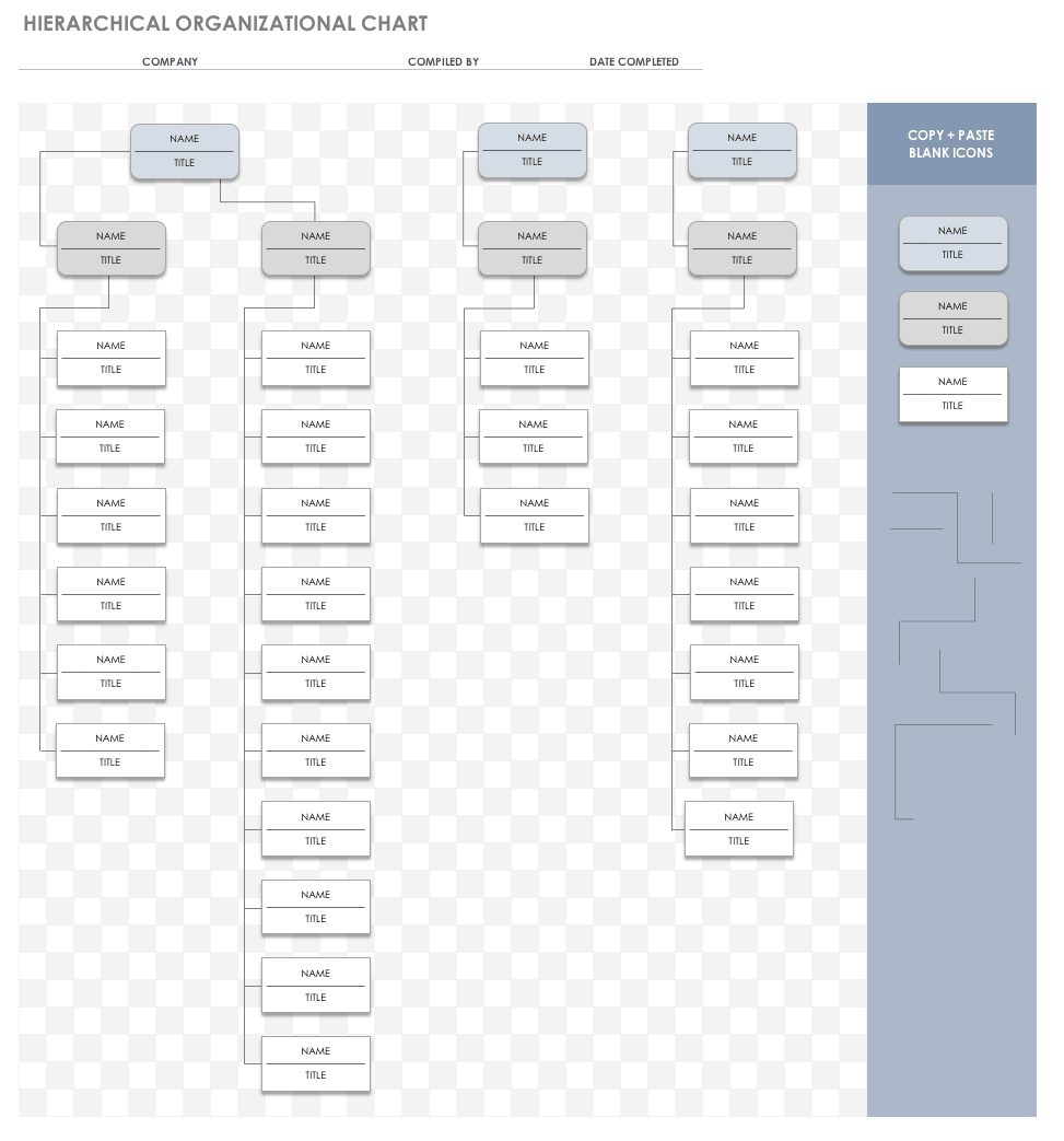 organizational chart free template