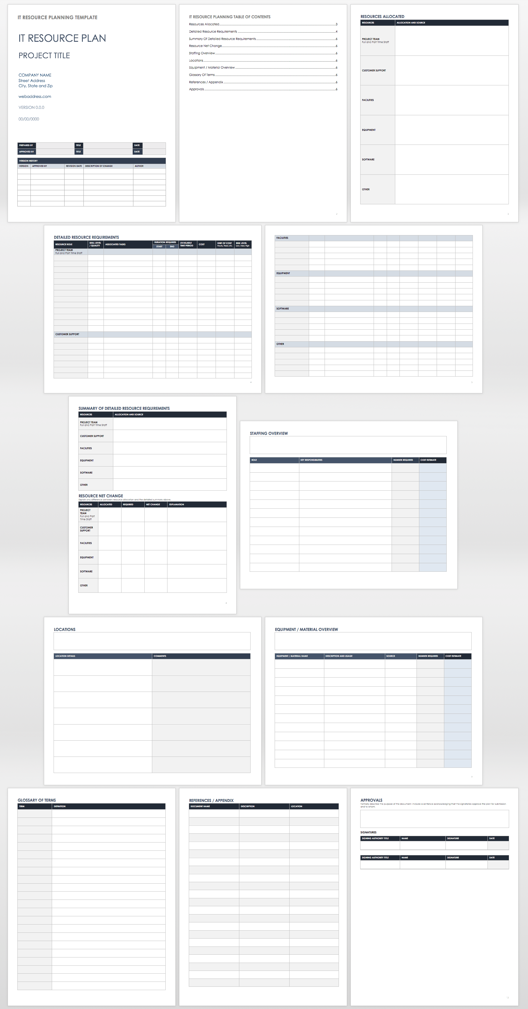 IT Resource Planning Template