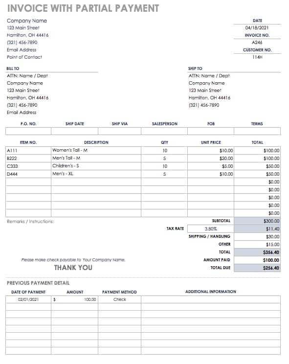 Download Invoice Register Template Excel Pictures | Invoice Template Ideas