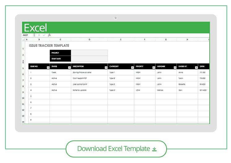 Issue tracker. Шаблон управления проектами в excel. Excel Project Tracker. Шаблон отслеживания в эксель. Файл эксель для управления проектом.