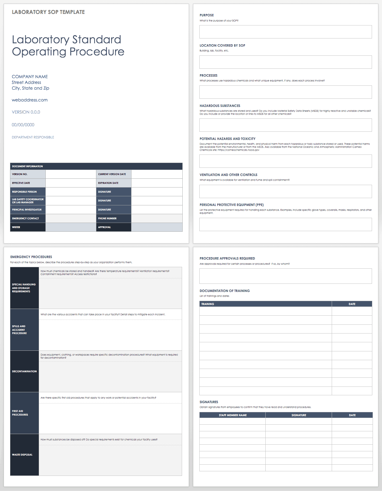 Warehouse Sop Template Word