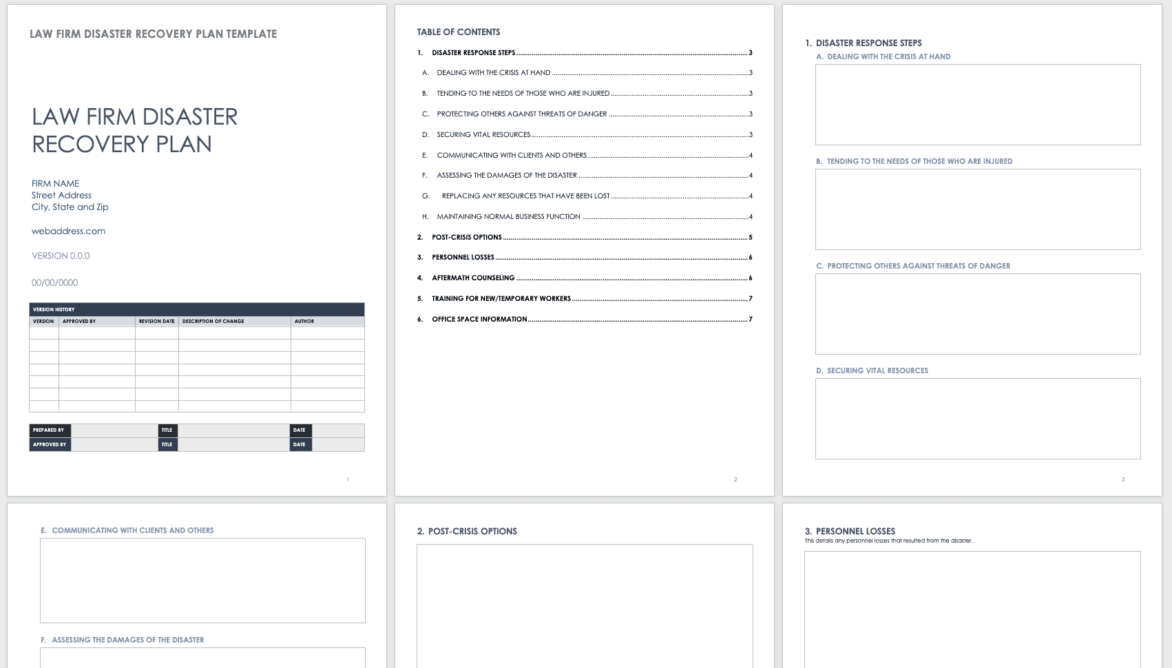 Free Disaster Recovery Plan Templates  Smartsheet