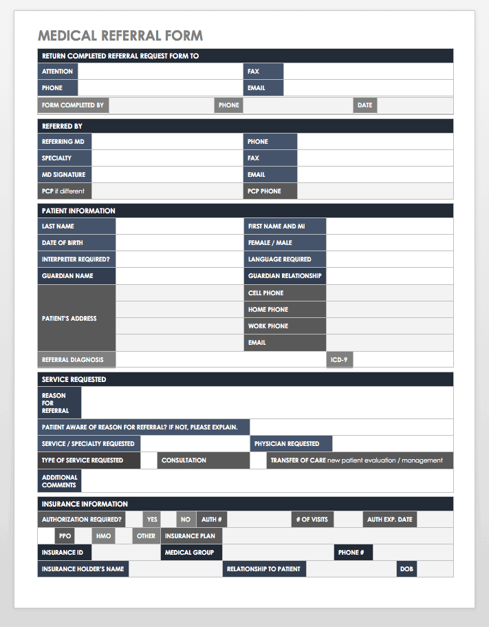 10 Free Referral Templates Smartsheet 6767