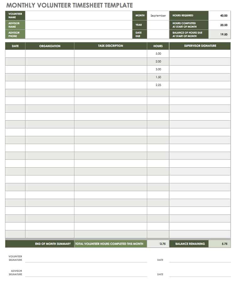 17 free timesheet and time card templates smartsheet