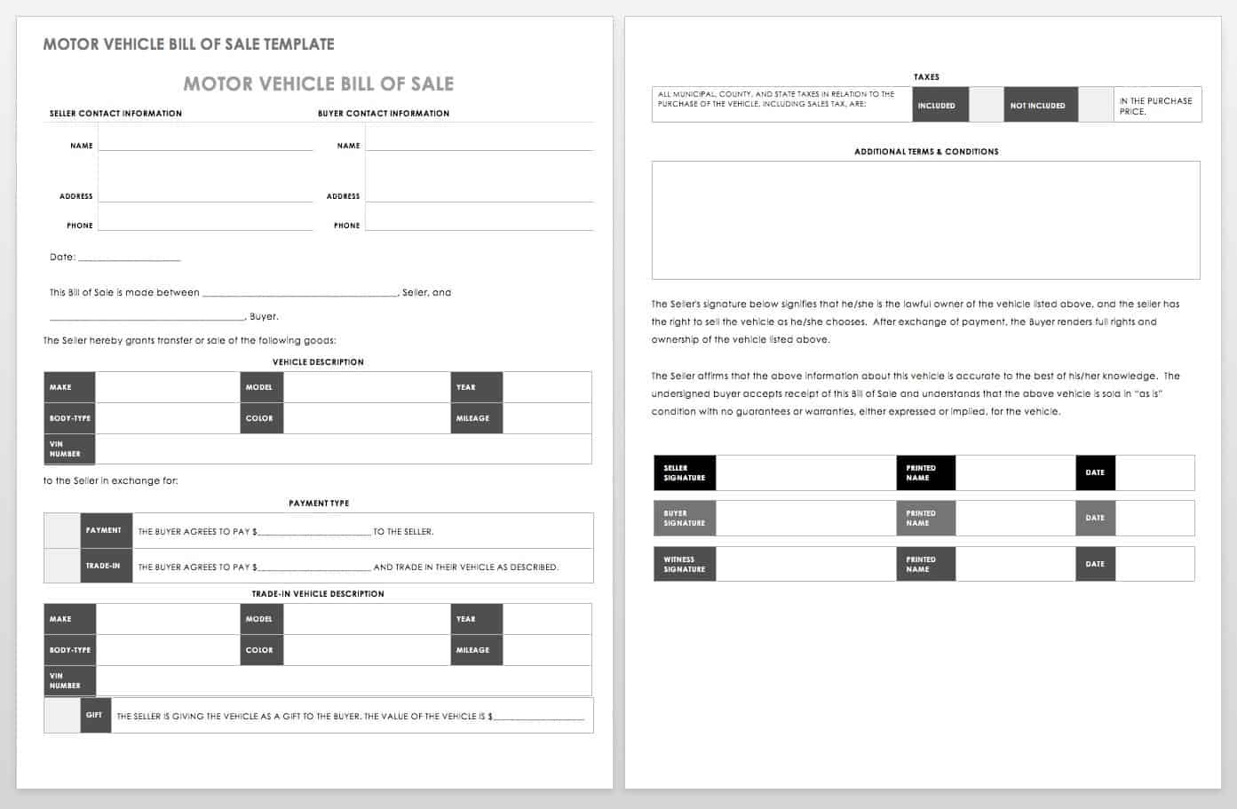 office tour bill format