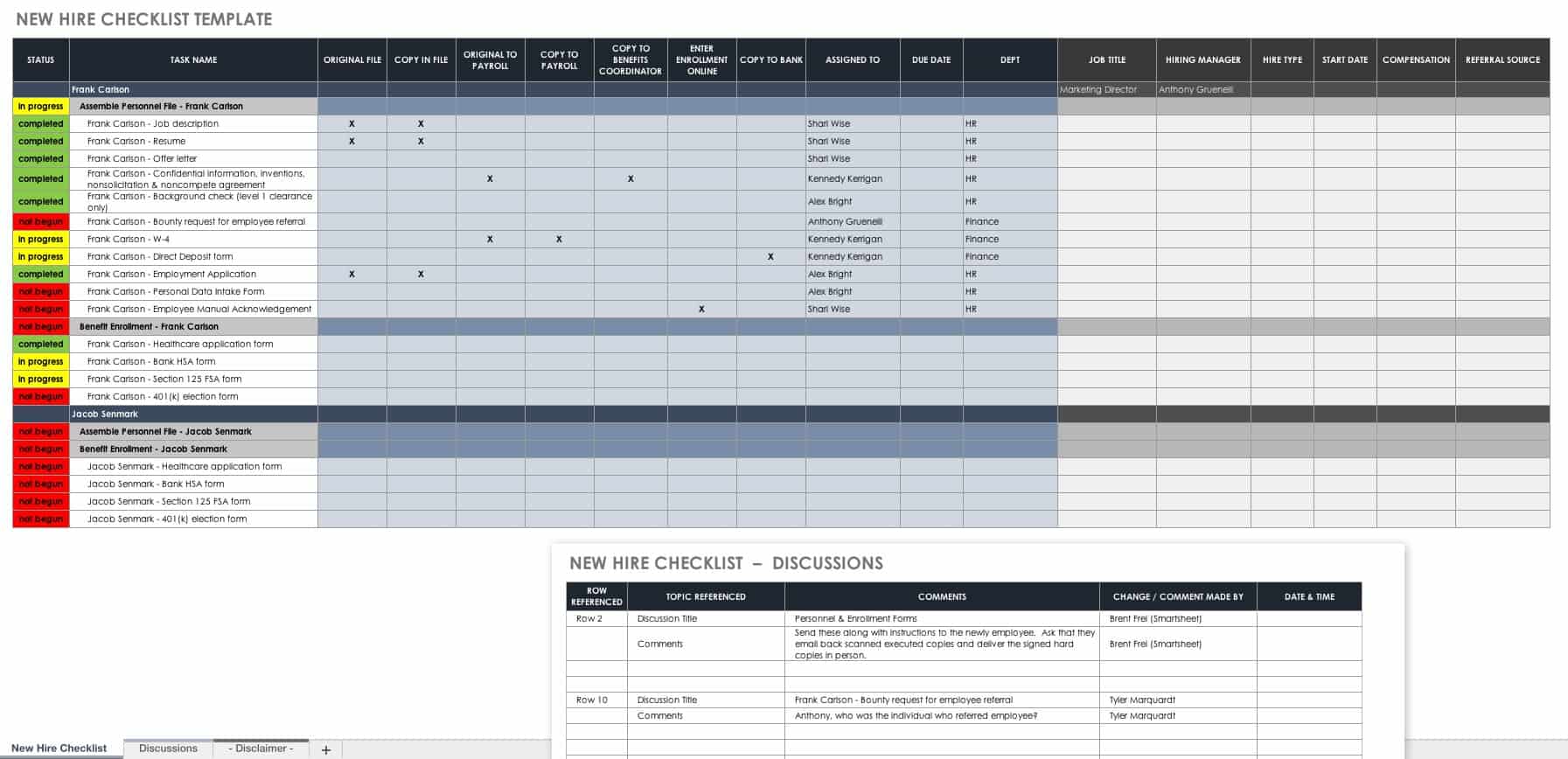 Onboarding Sheet