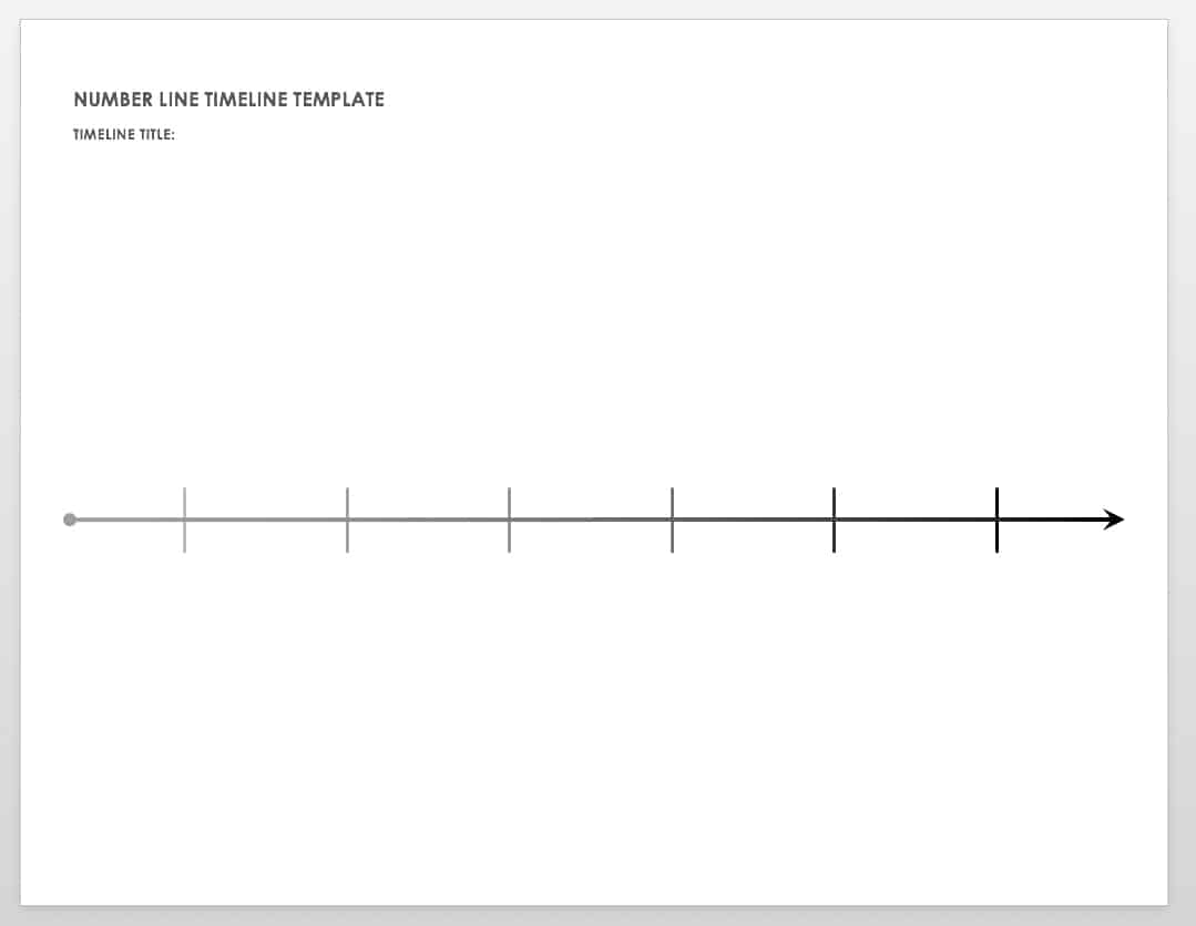 Timeline Template Blank