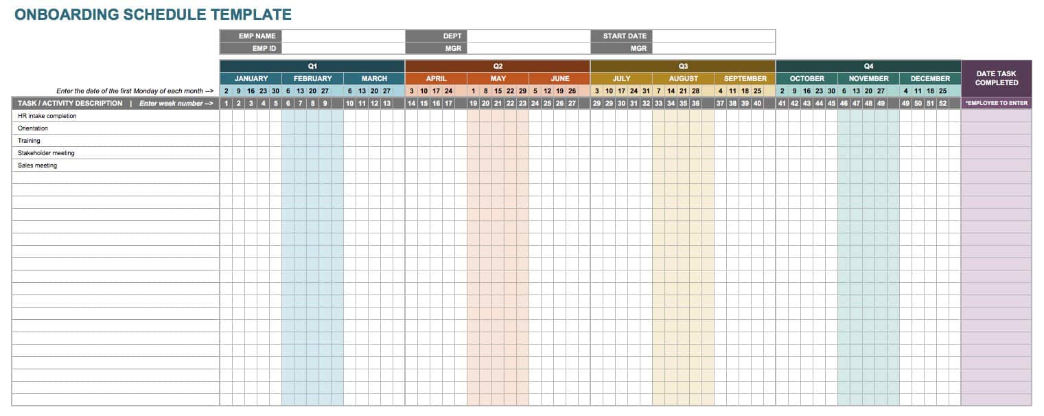 Free Onboarding Checklists and Templates  Smartsheet