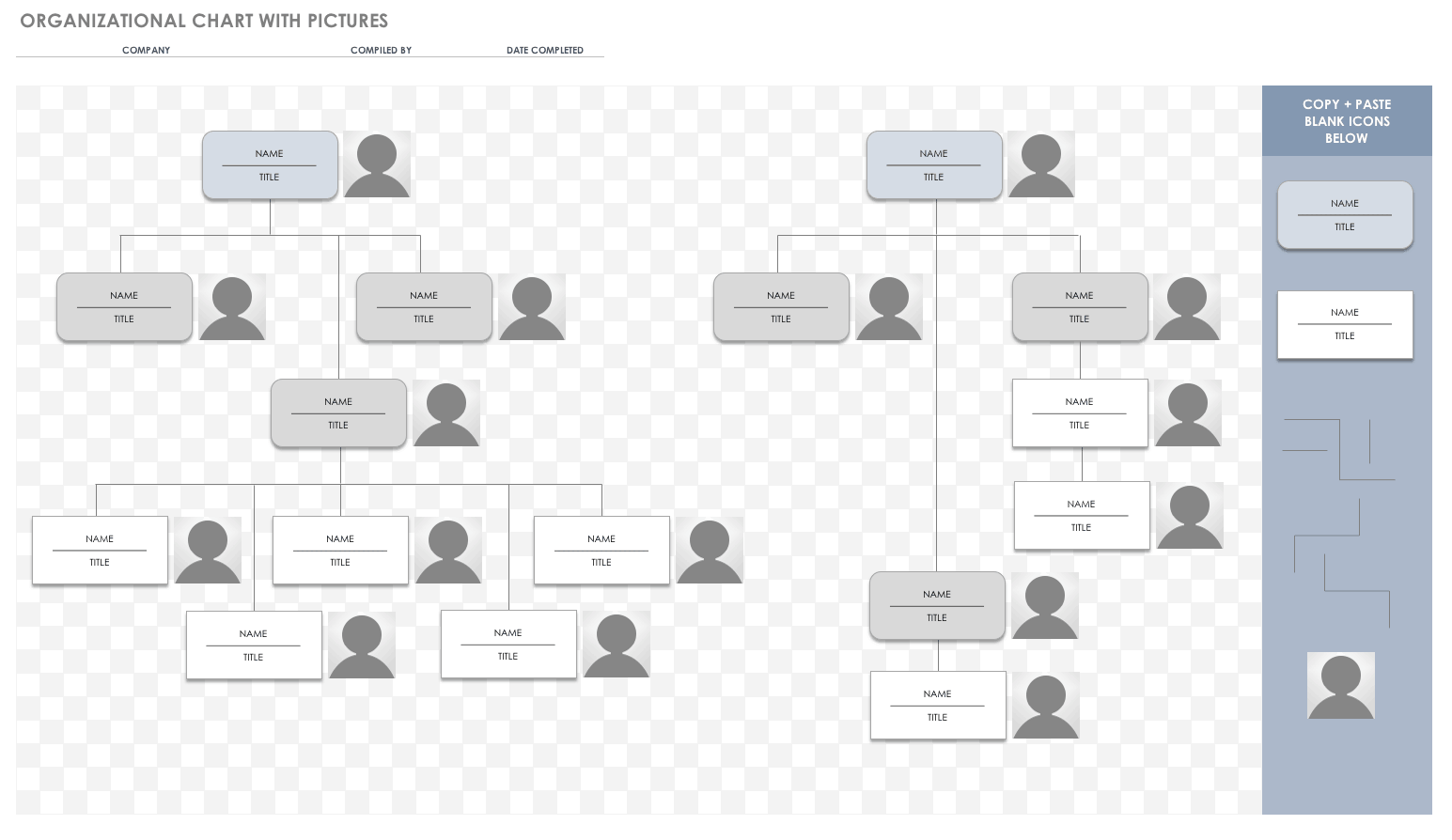 org chart visio template