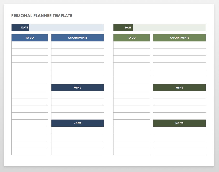 Free Printable Daily Planner Templates (Editable PDF) - CalendarKart