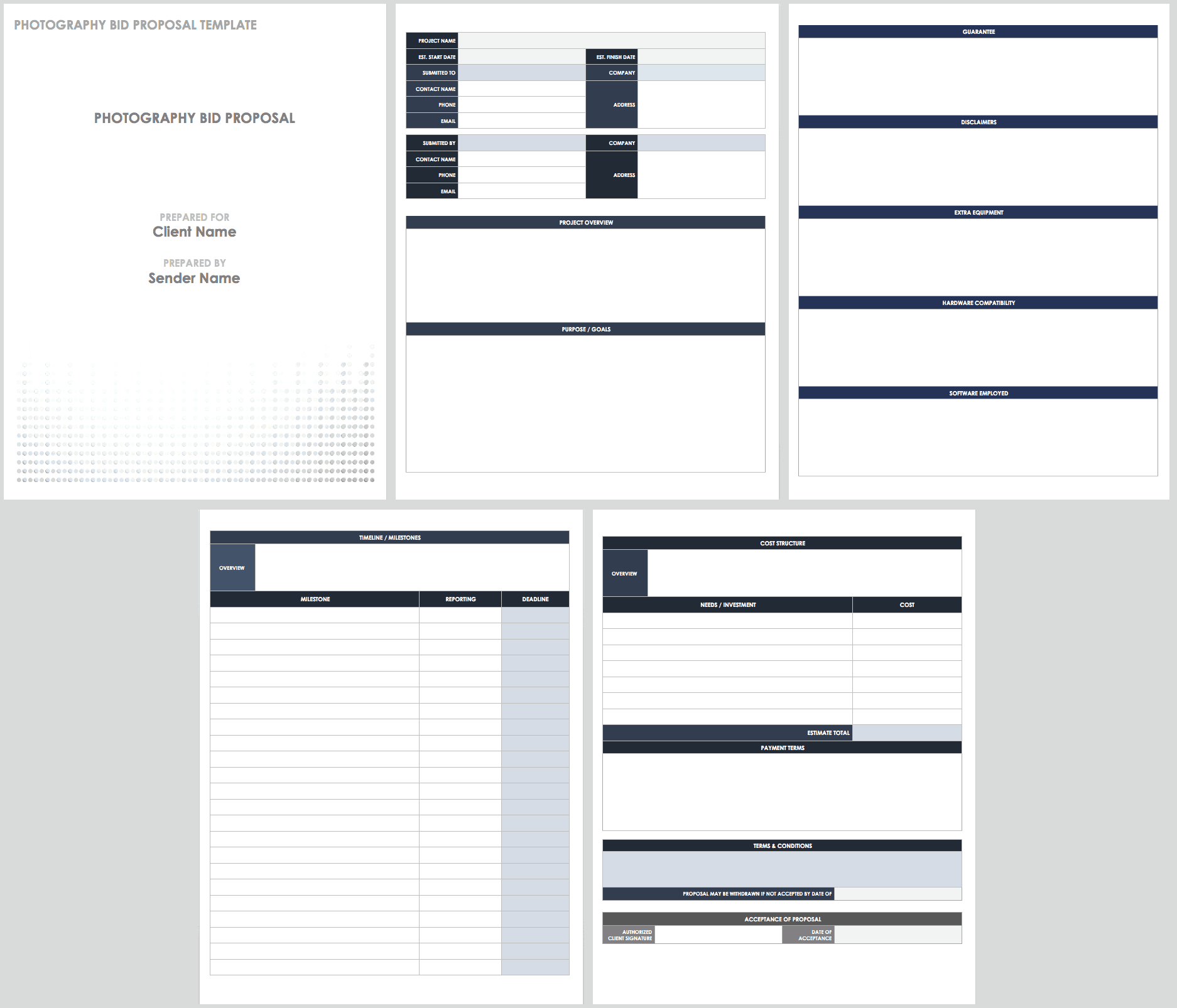 Free Bid Proposal Templates Smartsheet