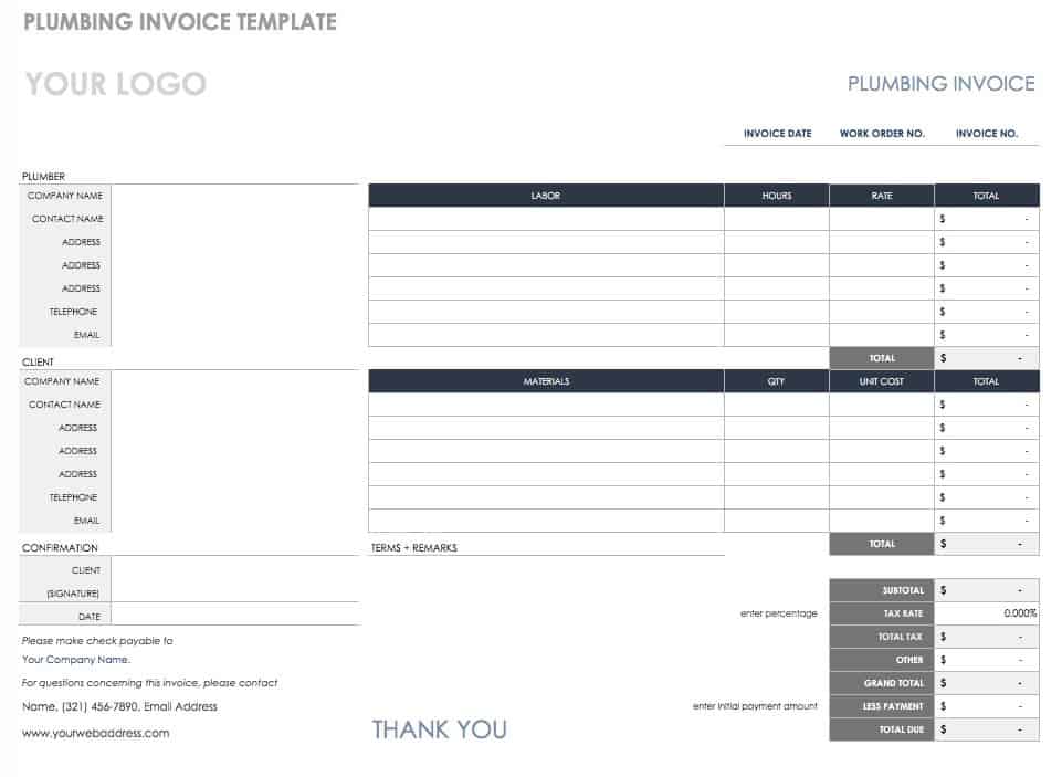 55 free invoice templates smartsheet