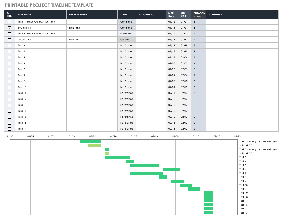 free-project-timeline-templates-smartsheet