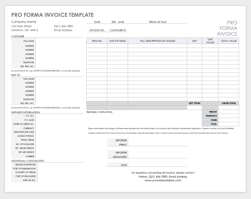 Best Free Invoice Templates [Word, Excel, PDF] - Hubstaff Blog