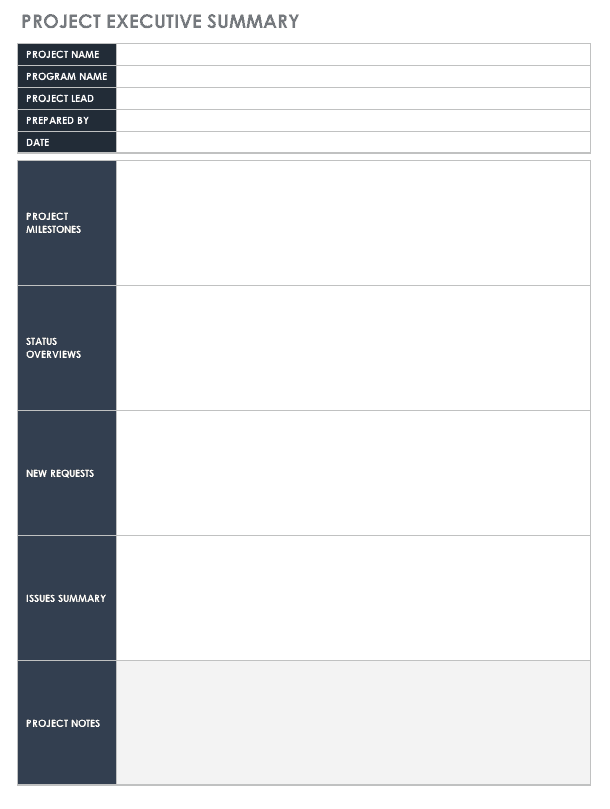 business plan executive summary template example