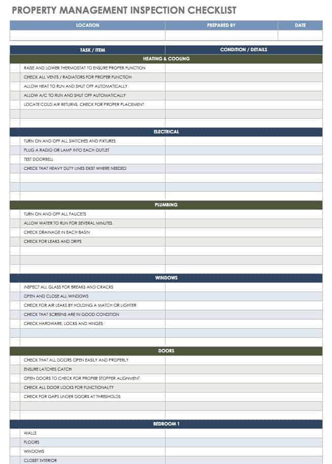 Property Management Templates Excel Master of Documents