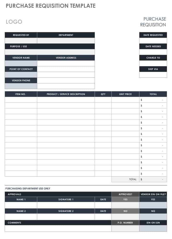 simple purchase order form