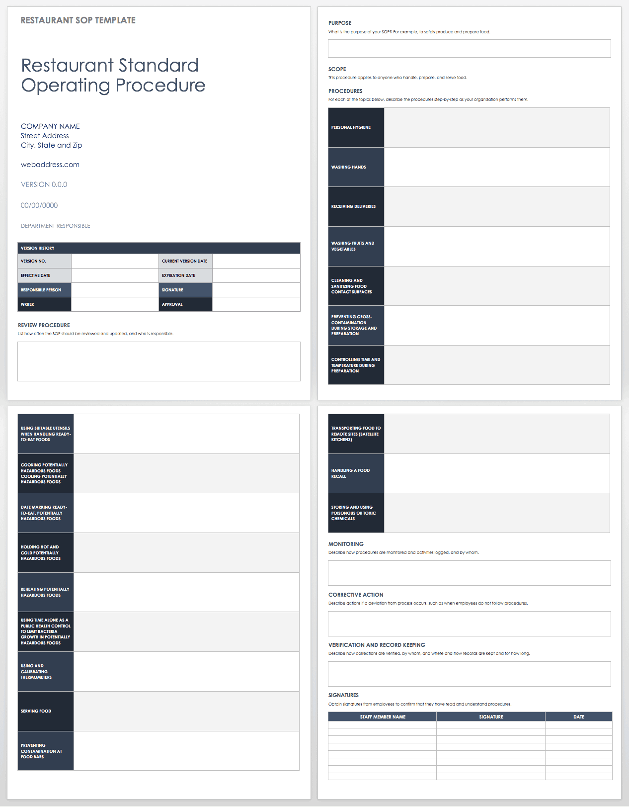 standard-operating-procedures-templates-smartsheet