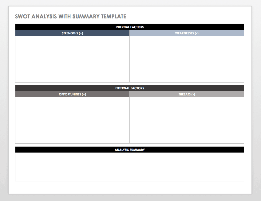 Free Printable Competitive Analysis Templates [Excel, Word, PDF, PPT]