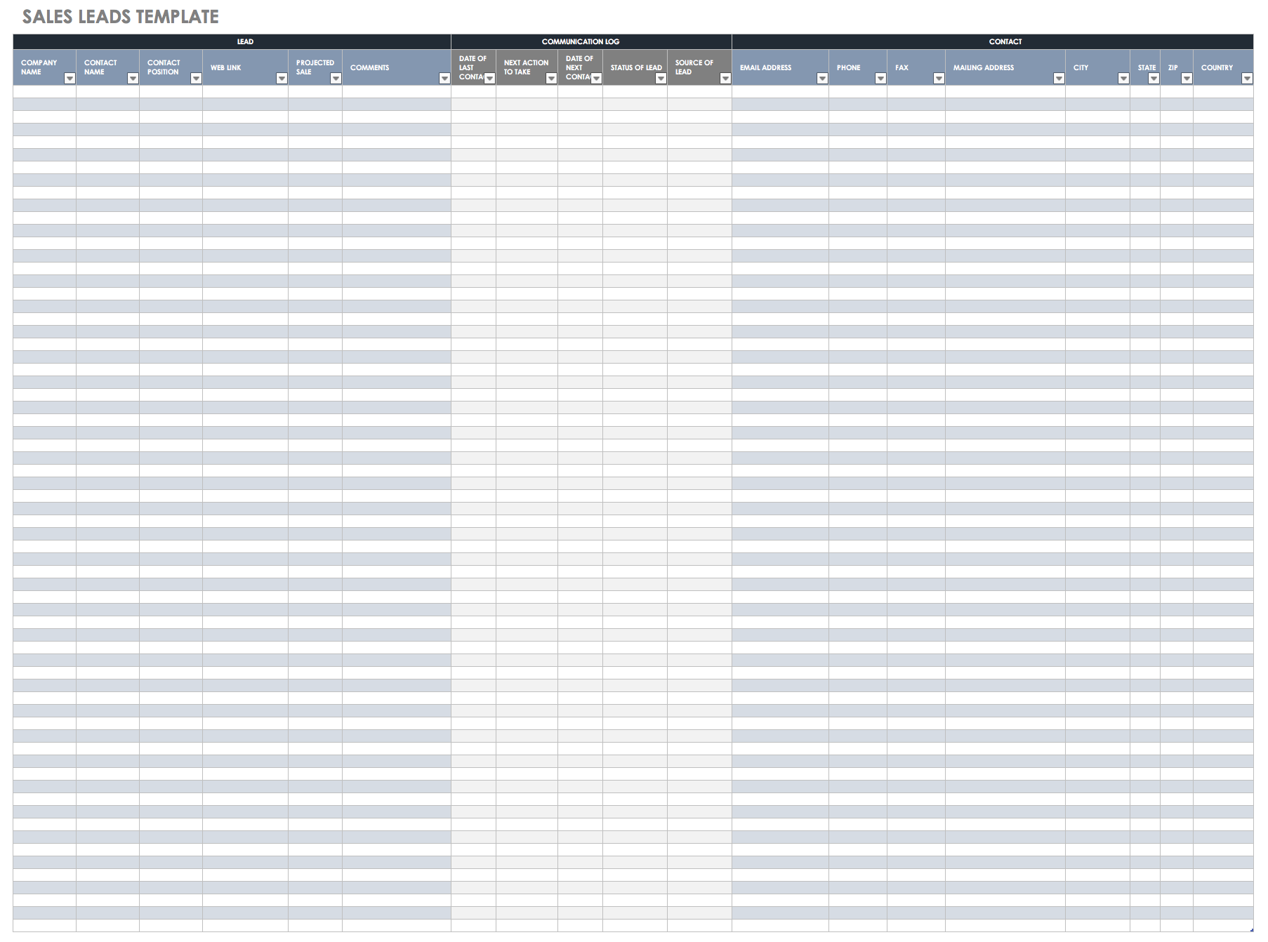 Detailed Sales Pipeline Management Template Excel from www.smartsheet.com