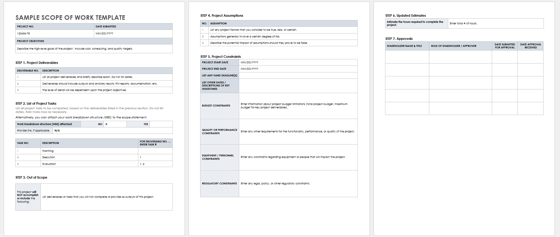 25 Printable Construction Scope Of Work Template Form vrogue co