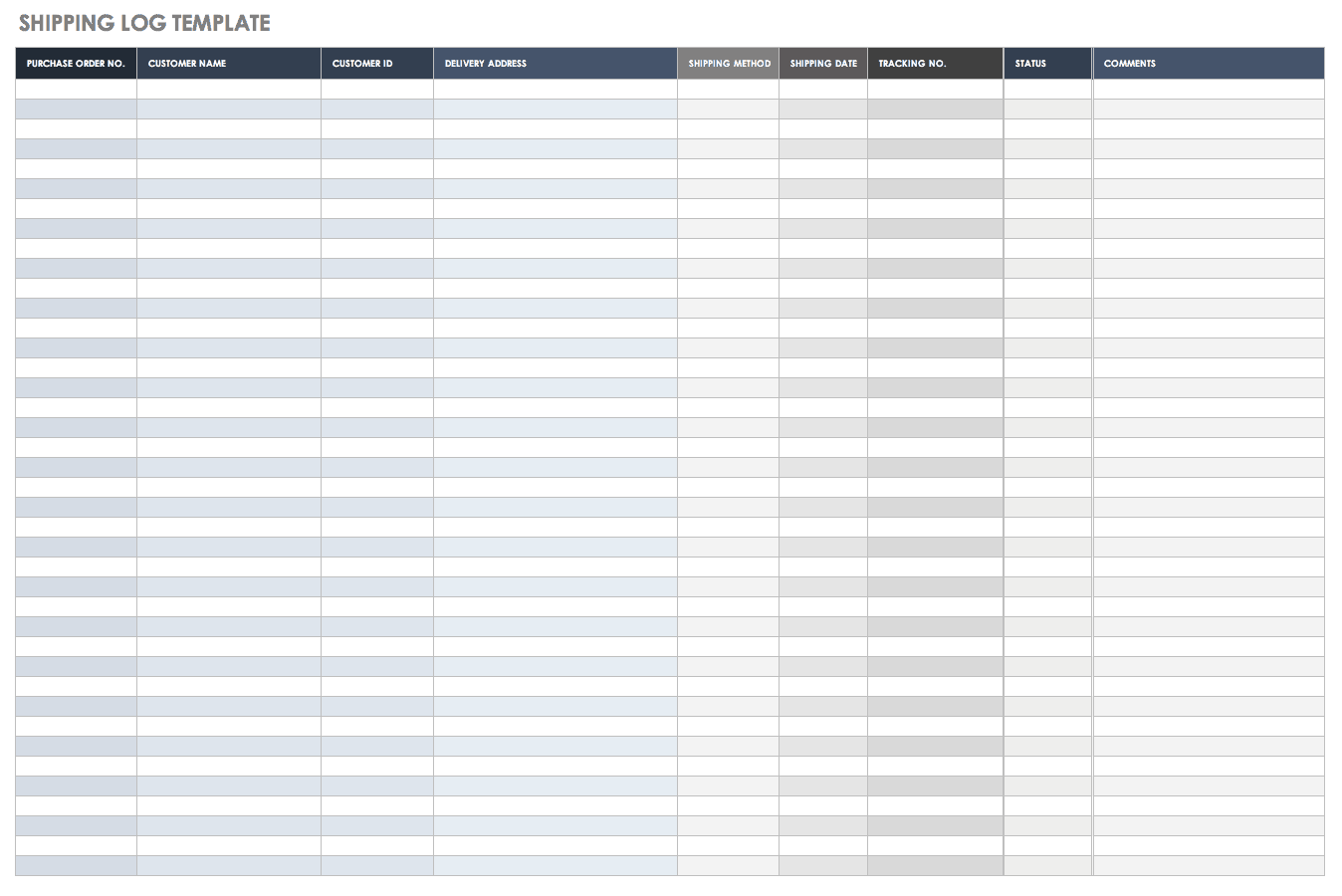 Shipment Template