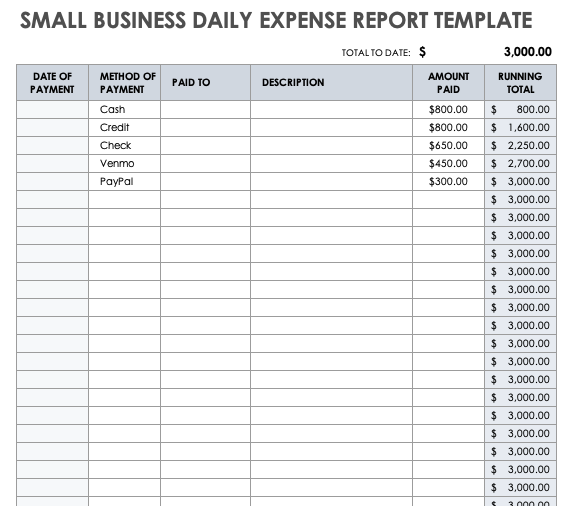 excel expense tracker template free