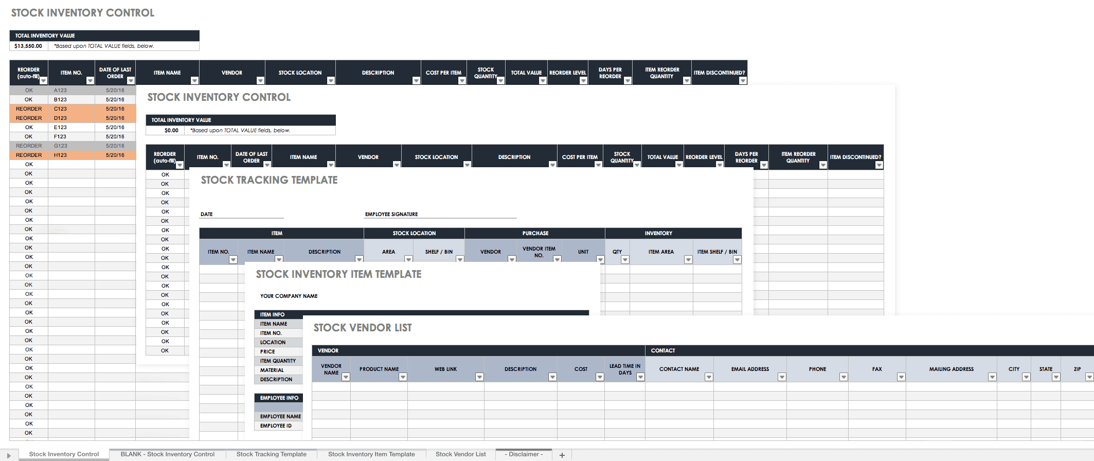 Free Excel Inventory Templates Create Manage Smartsheet