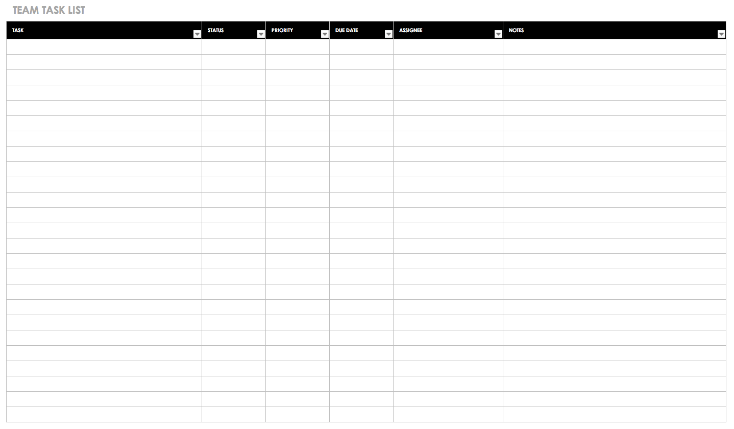 Daily Task Tracker Excel Template Free Download