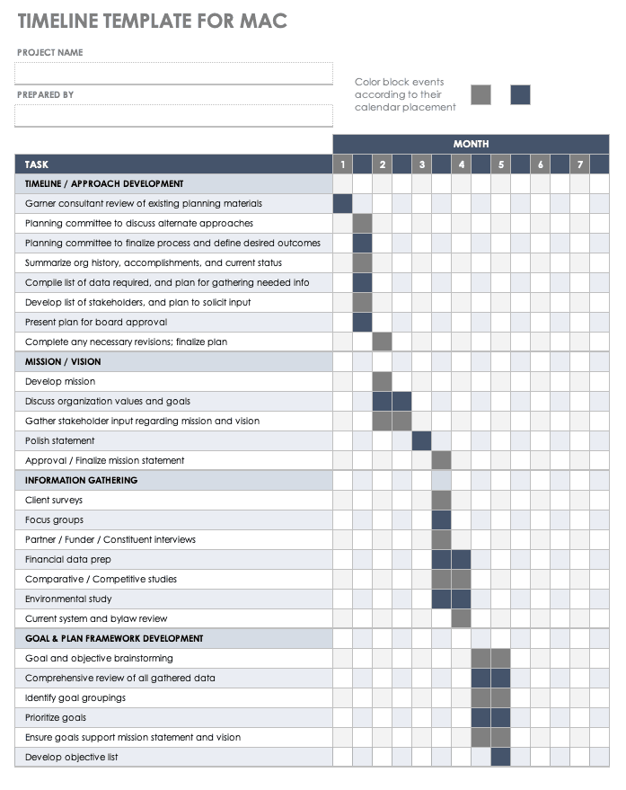 monthly schedule excel template for mac