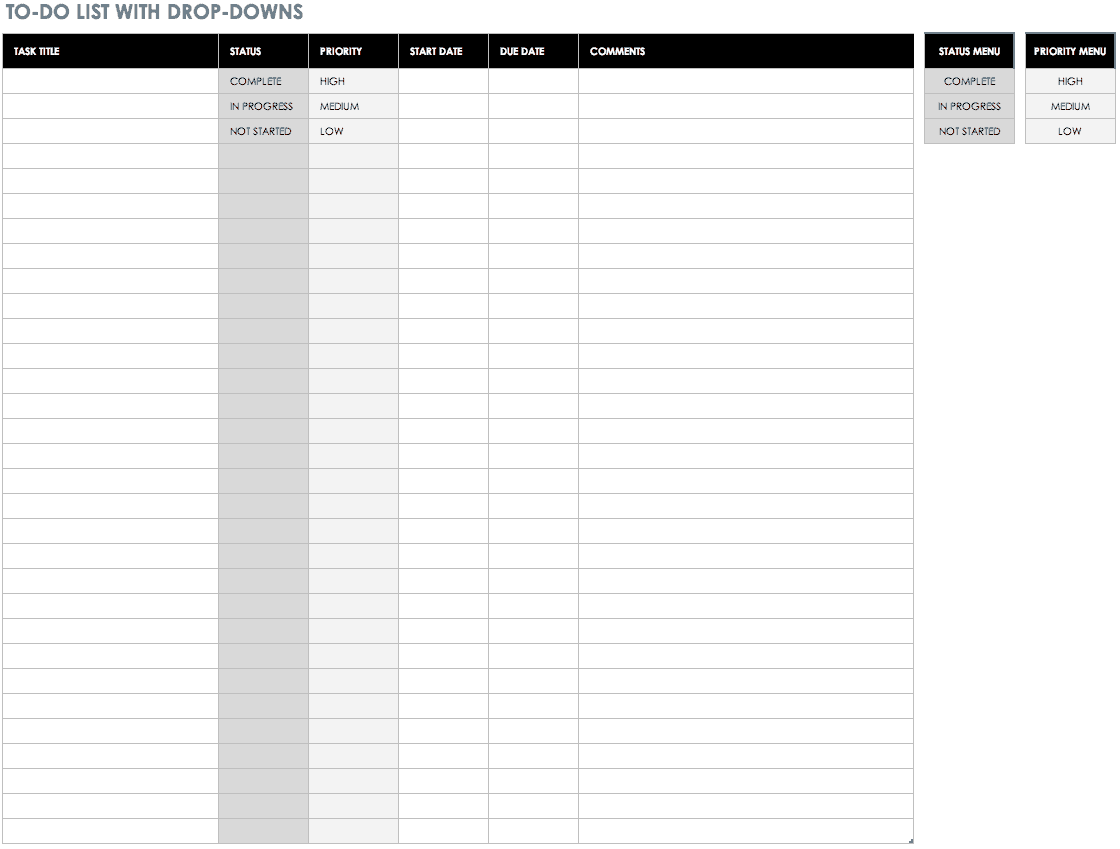 Daily To Do List Template Excel from www.smartsheet.com