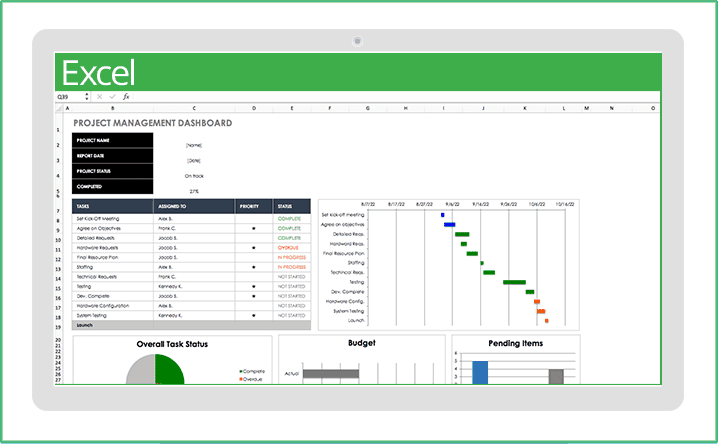 Free Excel Project Management Template Database