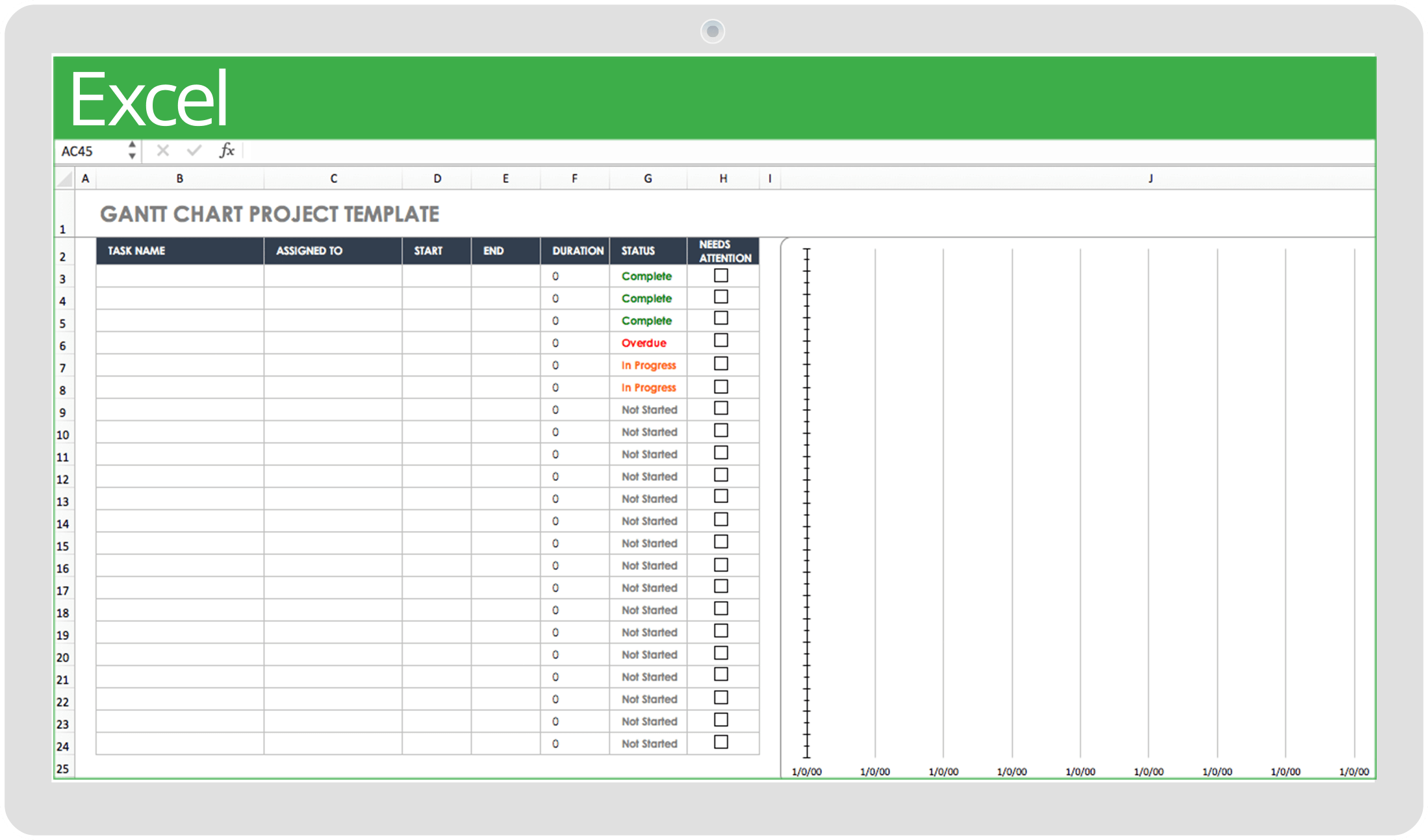 Gantt Chart Template