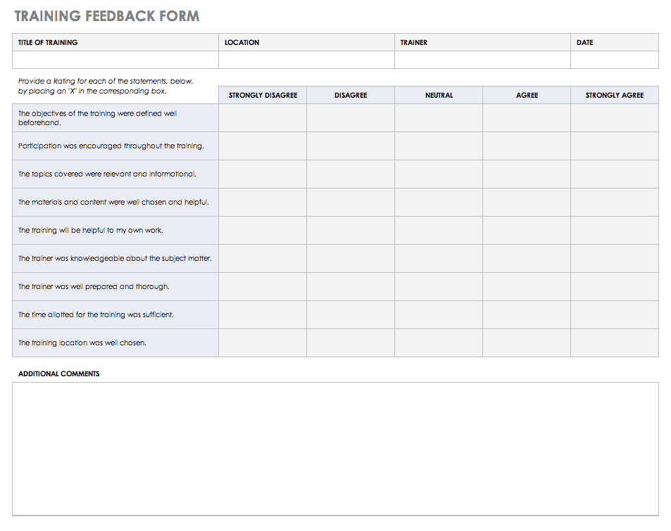 9  Feedback Template DocTemplates