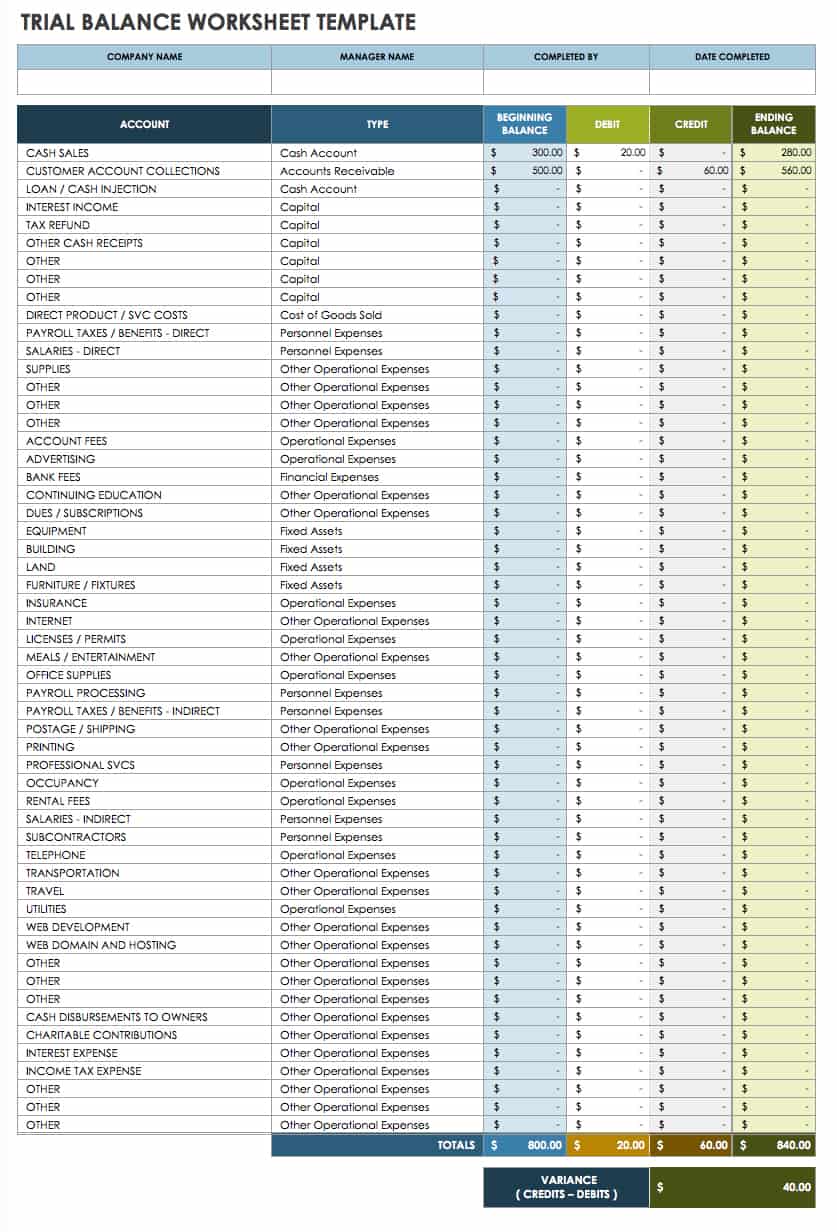 microsoft excel accounting template