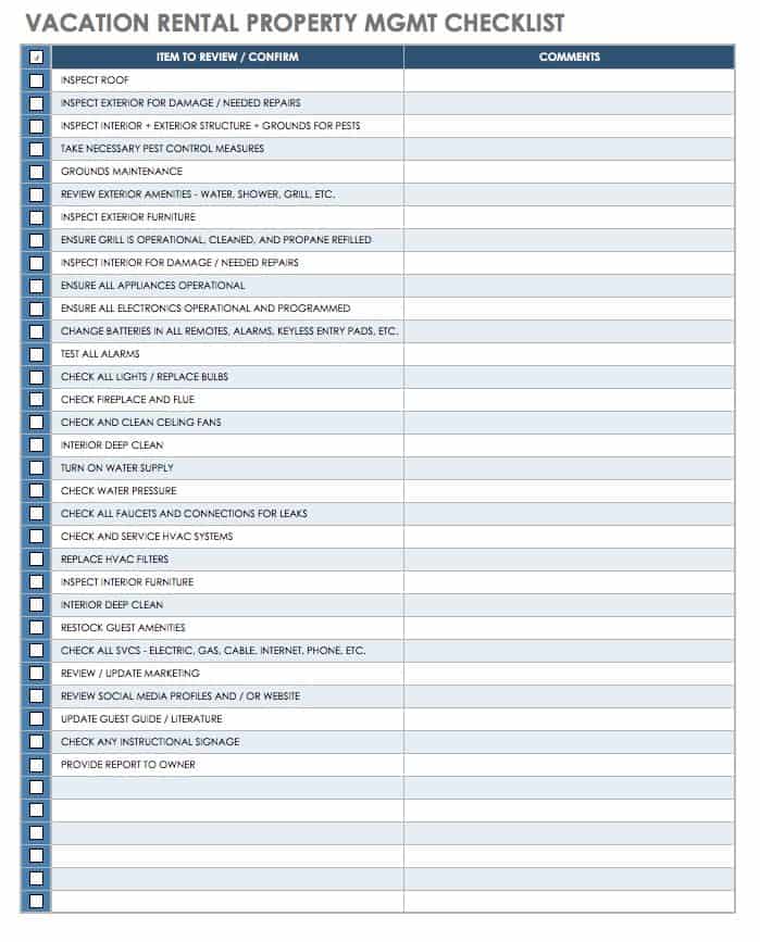 excel template for rental property