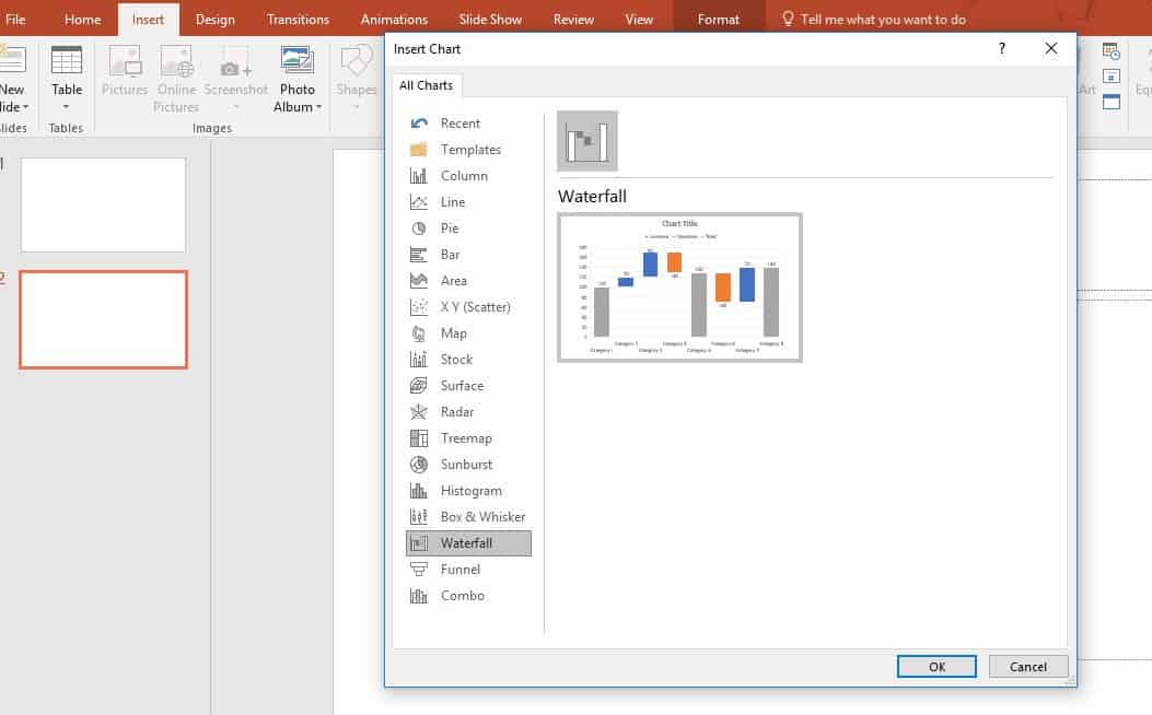 excel 2010 waterfall chart template