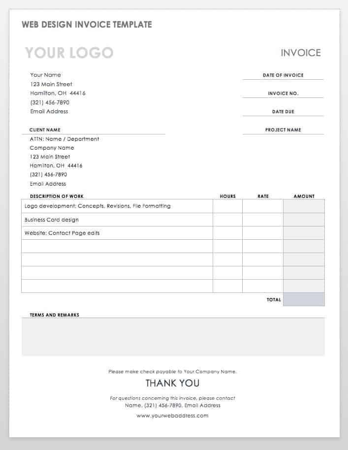 invoices templates word