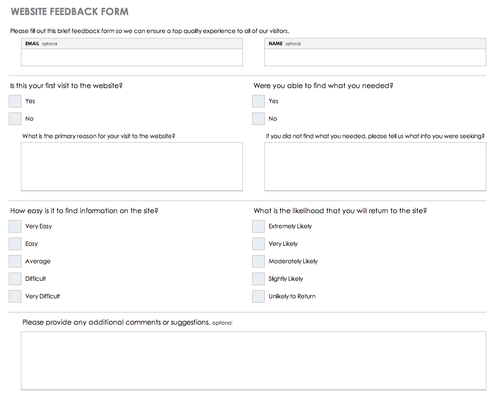 Word Employee Suggestion Form Template