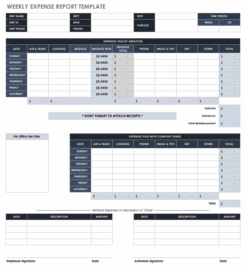 mileage log excel template