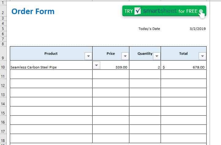 all about sales order processing smartsheet