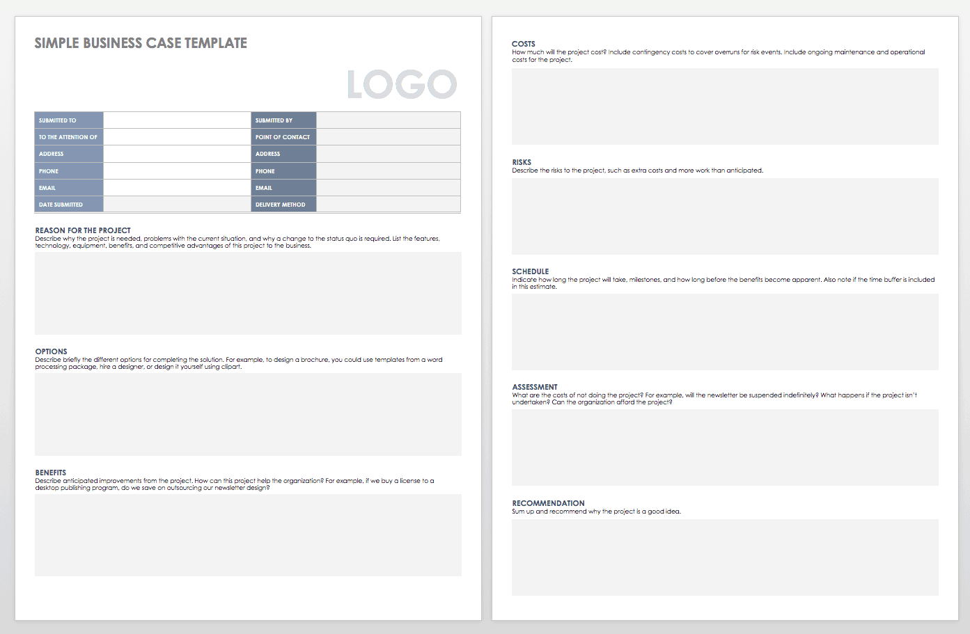 Free Business Case Templates | Smartsheet