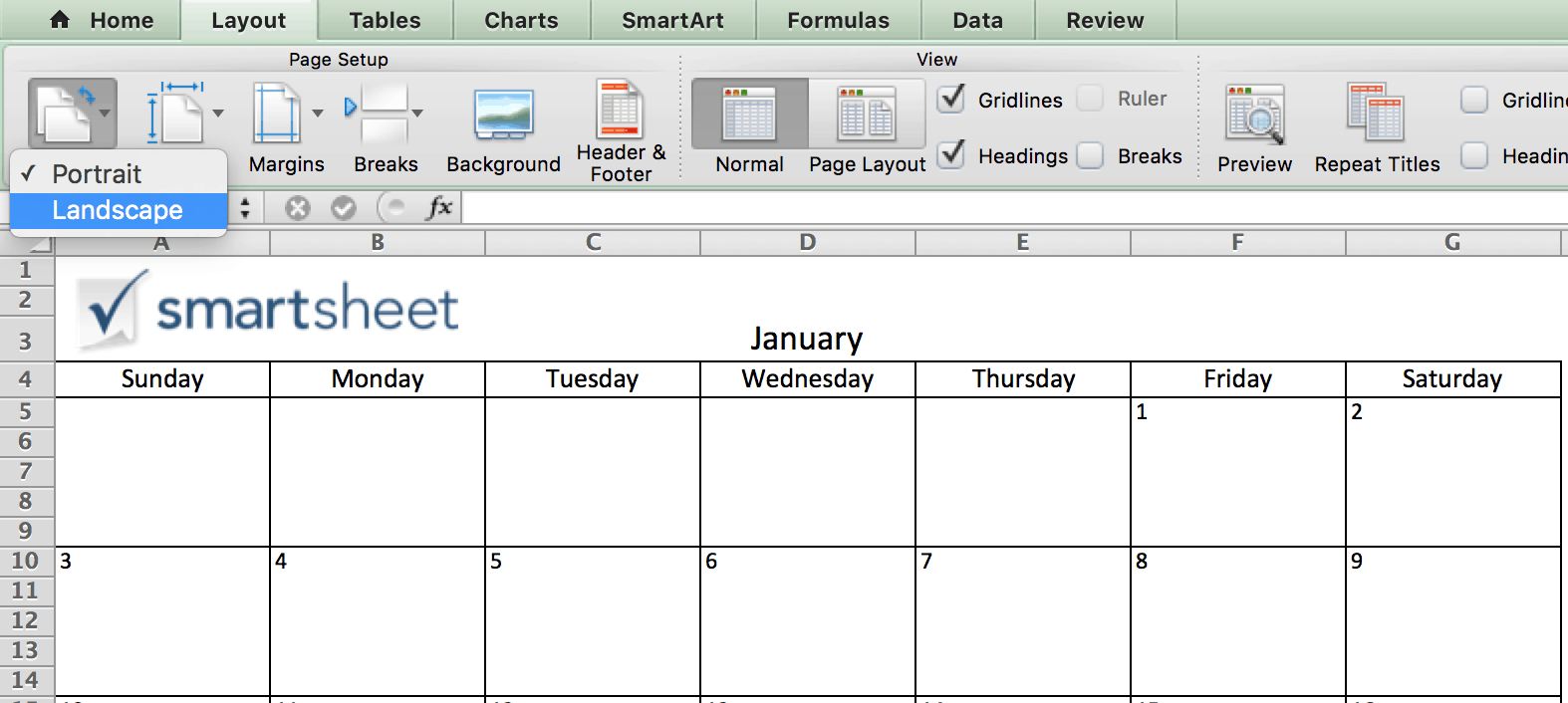 Free Printable Excel Calendar Templates For 22 On Smartsheet