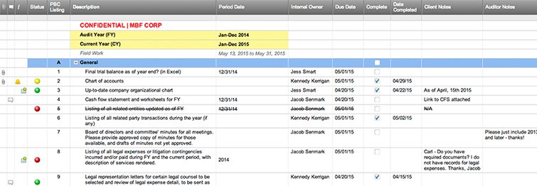 Audit Files And Working Papers